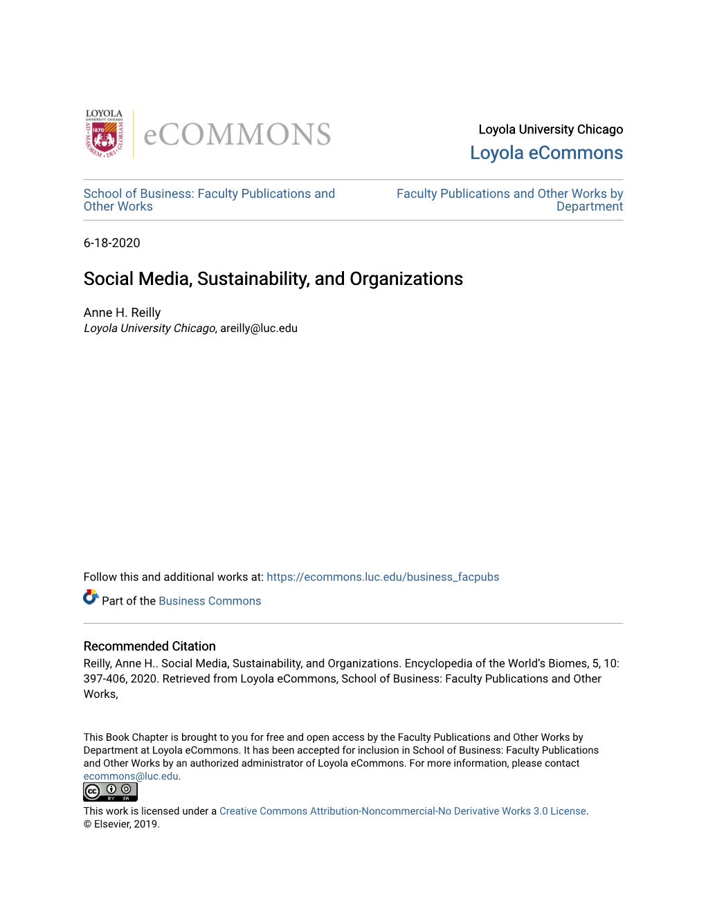 Social Media, Sustainability, and Organizations