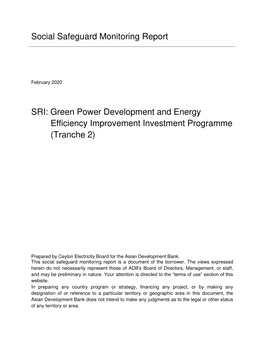 47037-005: Green Power Development and Energy Efficiency Improvement Investment Program
