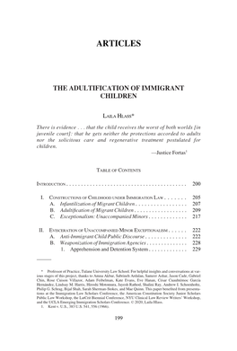 The Adultification of Immigrant Children