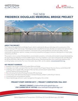 The New Frederick Douglass Memorial Bridge Project