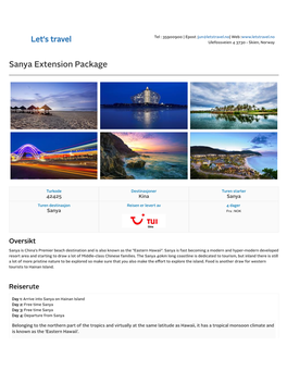 Sanya Extension Package