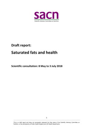 Saturated Fats and Health