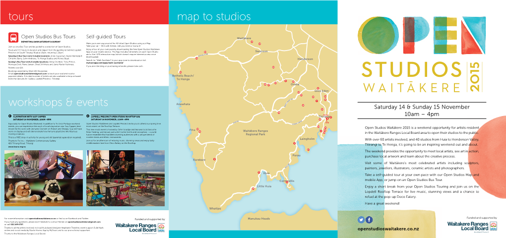 Open Studios Waitakere Brochure