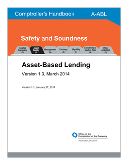 Asset-Based Lending, Comptroller's Handbook