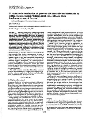 Structure Determination of Gaseous and Amorphous Substances