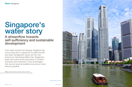 Singapore's Water Story a Streamflow Towards Self-Sufficiency and Sustainable Development