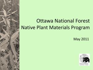 Ottawa National Forest Native Plant Materials Program