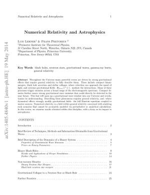 Numerical Relativity and Astrophysics 3 and Possible Future Spaced-Based Missions (NGO/Elisa, See, E.G