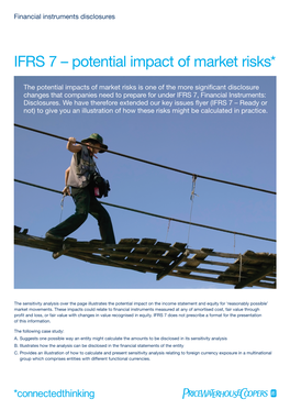 IFRS 7 – Potential Impact of Market Risks*