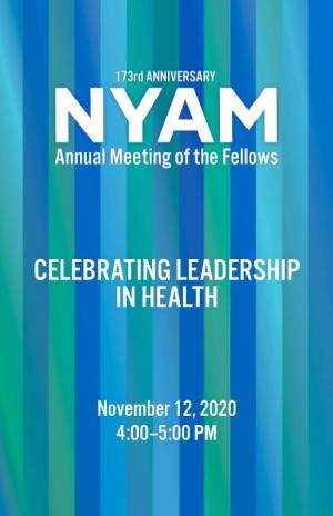 Celebrating Leadership in Health