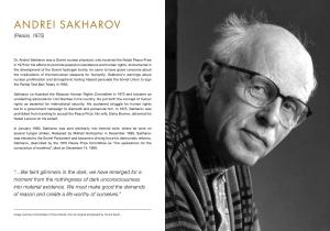 ANDREI SAKHAROV (Peace, 1975)