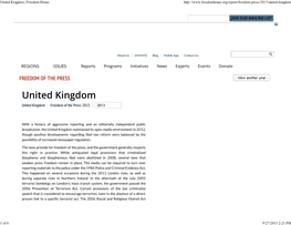 United Kingdom | Freedom House