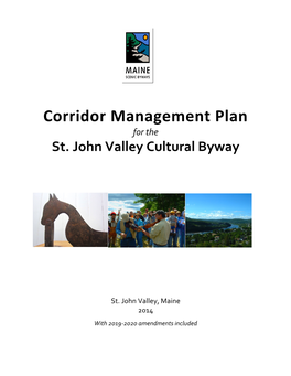 Corridor Management Plan for the St