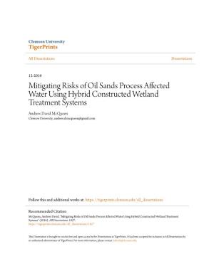 Mitigating Risks of Oil Sands Process Affected Water Using Hybrid