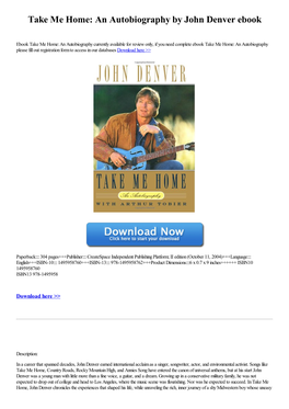 An Autobiography by John Denver Ebook