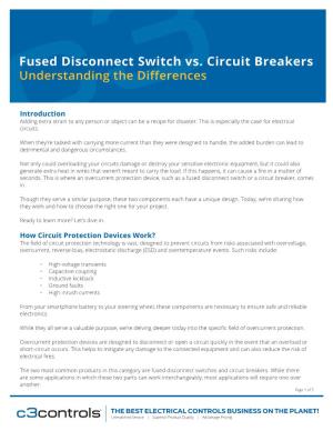 Introduction How Circuit Protection Devices Work?