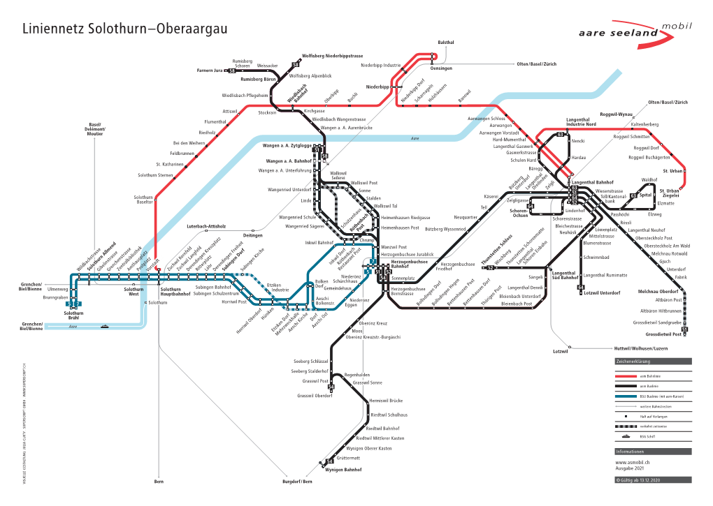 Liniennetz Solothurn–Oberaargau Balsthal