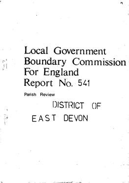 Local Government Boundary Commission for England Report No