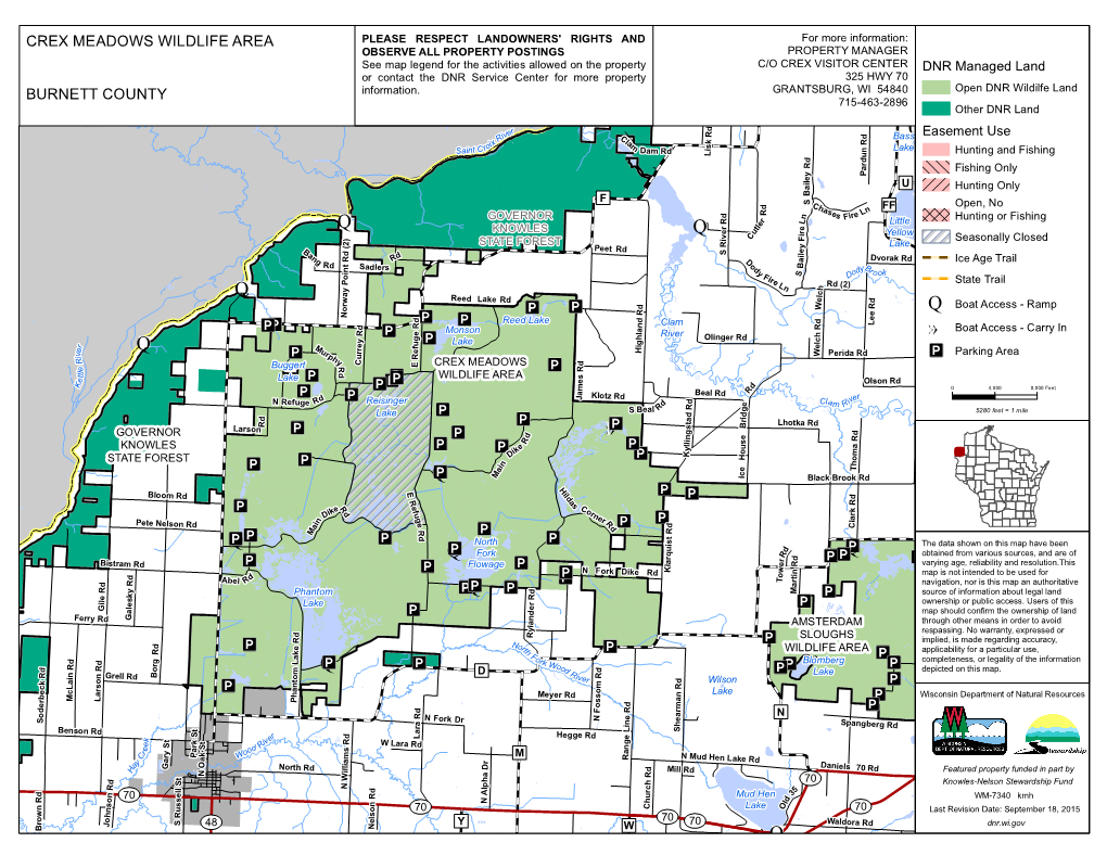 Map of Crex Meadows Wildlife Area - DocsLib