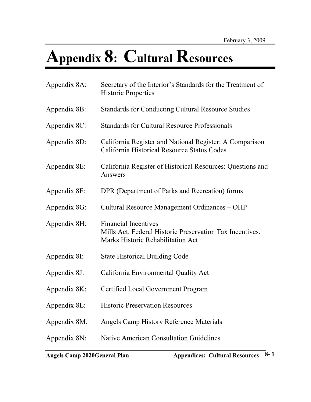 Cultural Resources