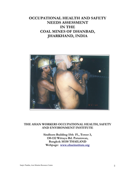 Occupational Health and Safety Needs Assessment in Coal Mines