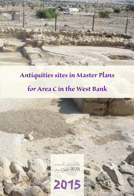 Antiquities Sites in Master Plans for Area C in the West Bank