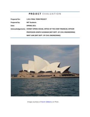 1.011 Project Example, Sydney Opera House