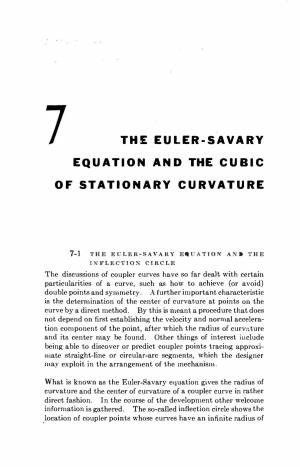 The Euler-Savary Equation and the Cubic of Stationary Curvature