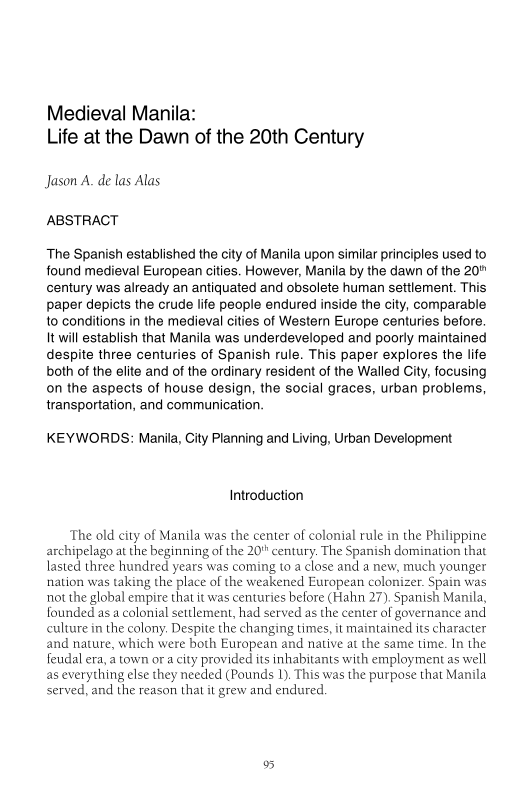 Medieval Manila: Life at the Dawn of the 20Th Century
