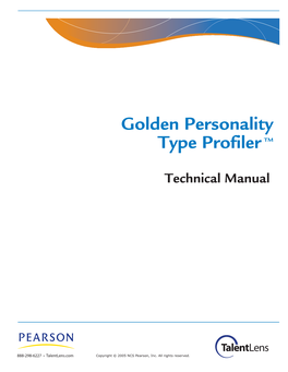 Golden Personality Type Profilertm