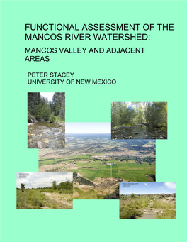 Functional Assessment of the Mancos River Watershed