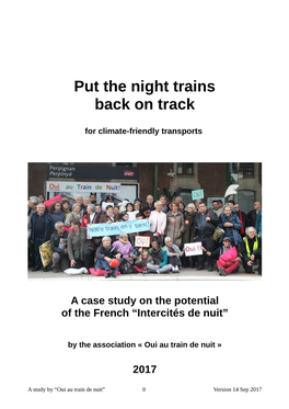 Put the Night Trains Back on Track