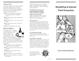 Shoplifting & Internal Theft Prevention