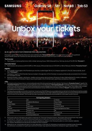 Unbox Your Tickets