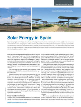 Solar Energy in Spain