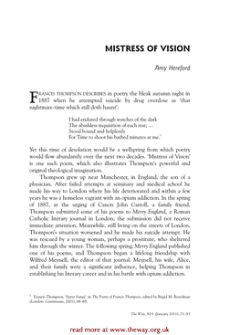 Mistress of Vision