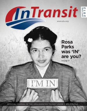 Rosa Parks Was 'IN' Are You?