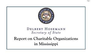 Report on Charitable Organizations in Mississippi Page 2