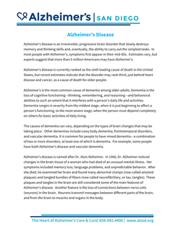 Alzheimer's Disease