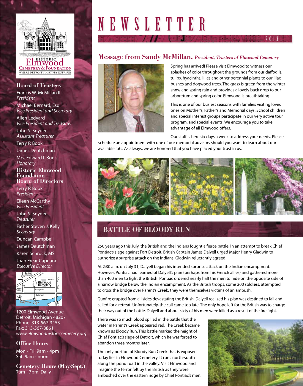 Spring 2013 Newsletter