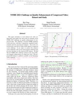 NTIRE 2021 Challenge on Quality Enhancement of Compressed Video: Dataset and Study