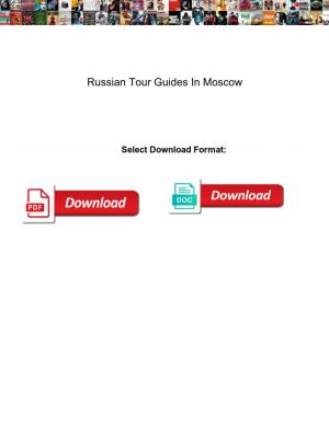 Russian Tour Guides in Moscow