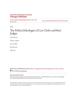 The Political Ideologies of Law Clerks and Their Judges