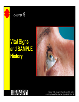 Vital Signs and SAMPLE History