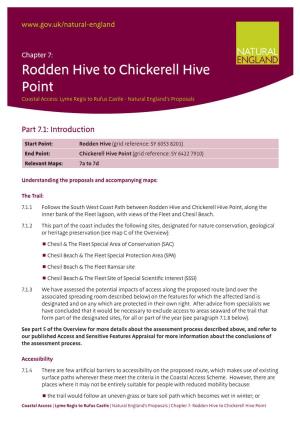 Rodden Hive to Chickerell Hive Point Coastal Access: Lyme Regis to Rufus Castle - Natural England’S Proposals