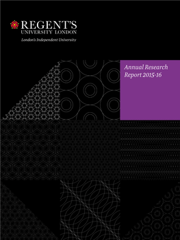 Annual Research Report 2015-16