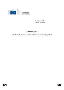 3316 Final Commission Notice on the Investeu Programme Climate And