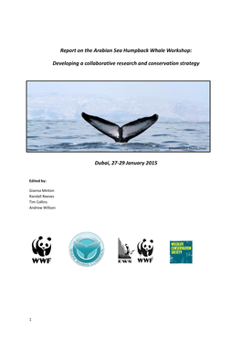 Report on the Arabian Sea Humpback Whale Workshop