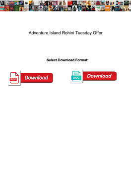 Adventure Island Rohini Tuesday Offer