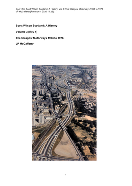 The Glasgow Motorways 1963 to 1976 JP Mccafferty [Revision 1 2020 11 23]